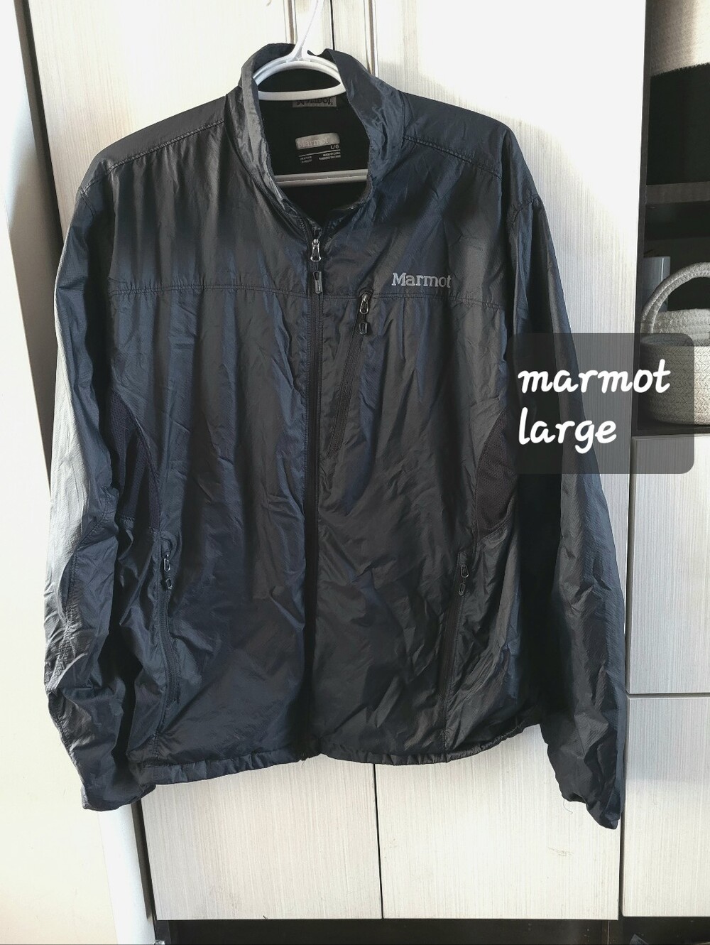 Marmot Men's Black Packable Windbreaker Jacket